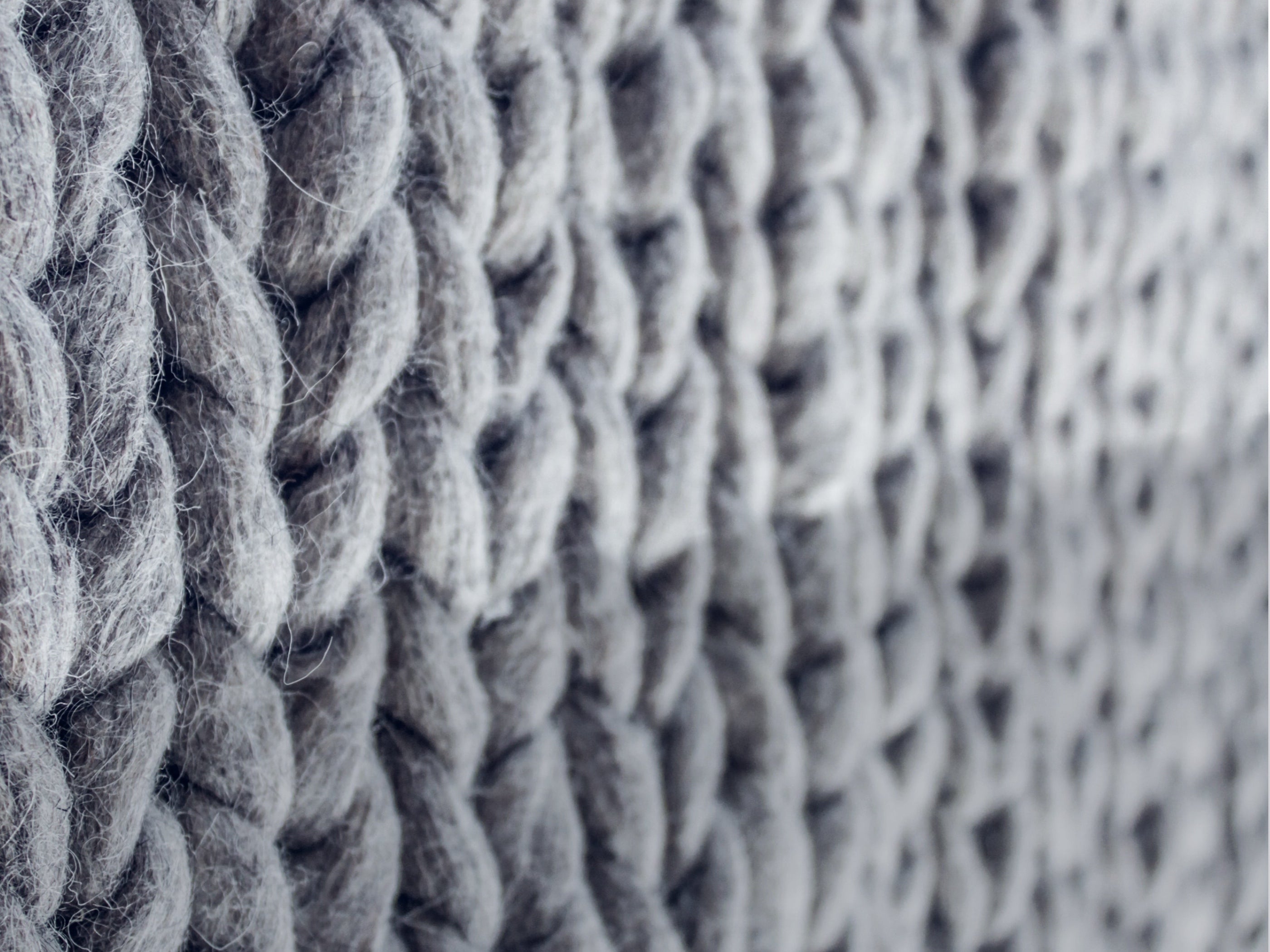 Stricken mit unterschiedlichen Farbpartien