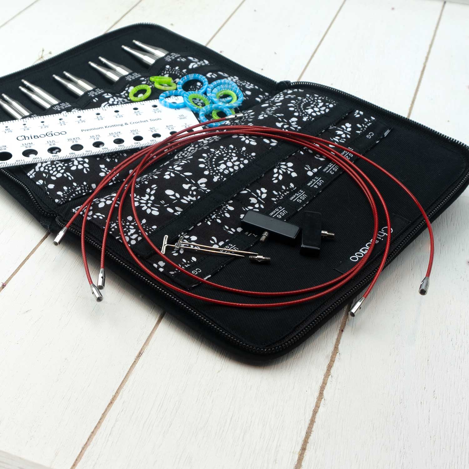 ChiaoGoo TWIST RedLace Set Large Rundstricknadelset 13 cm (5.5 - 10.00mm)