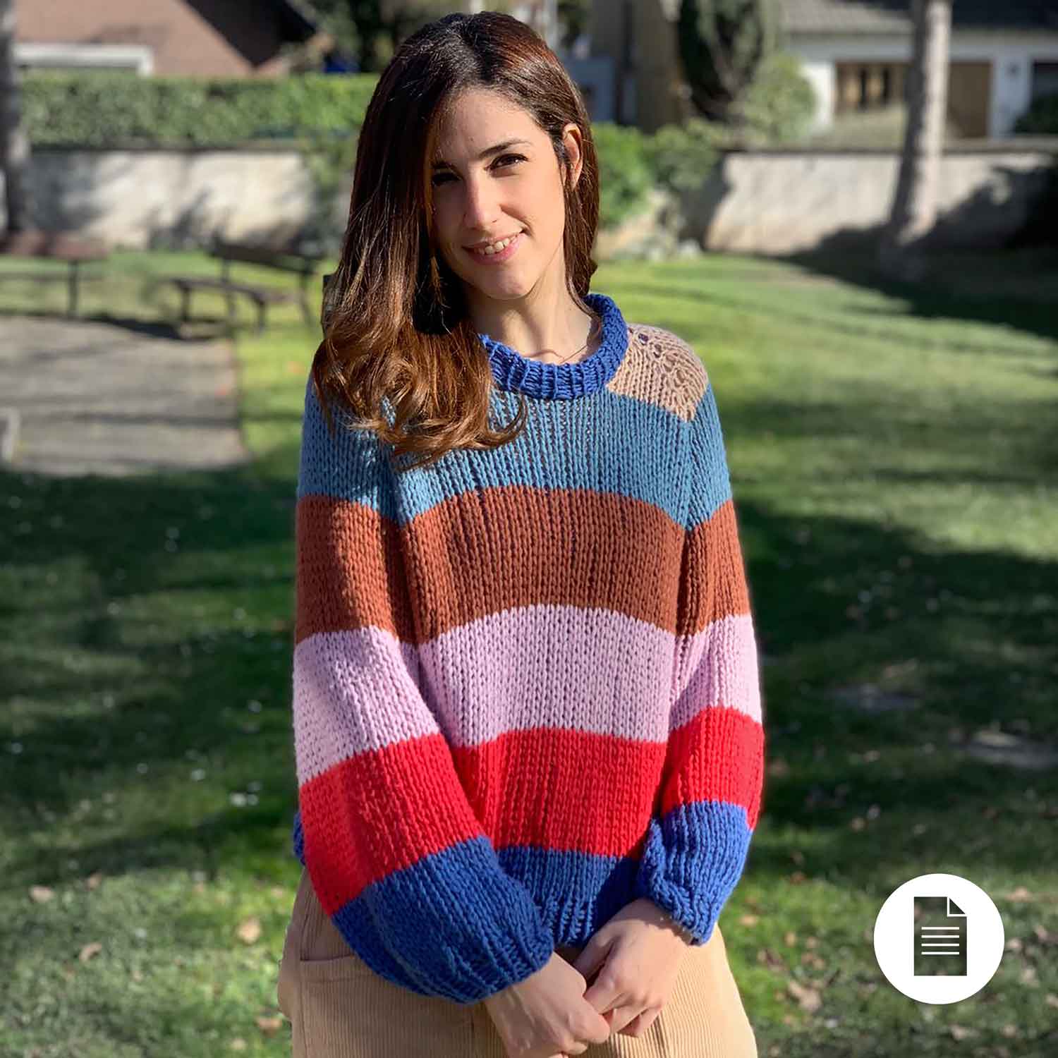 PATTERN | TOPSY TURVY RAINBOW PULLOVER