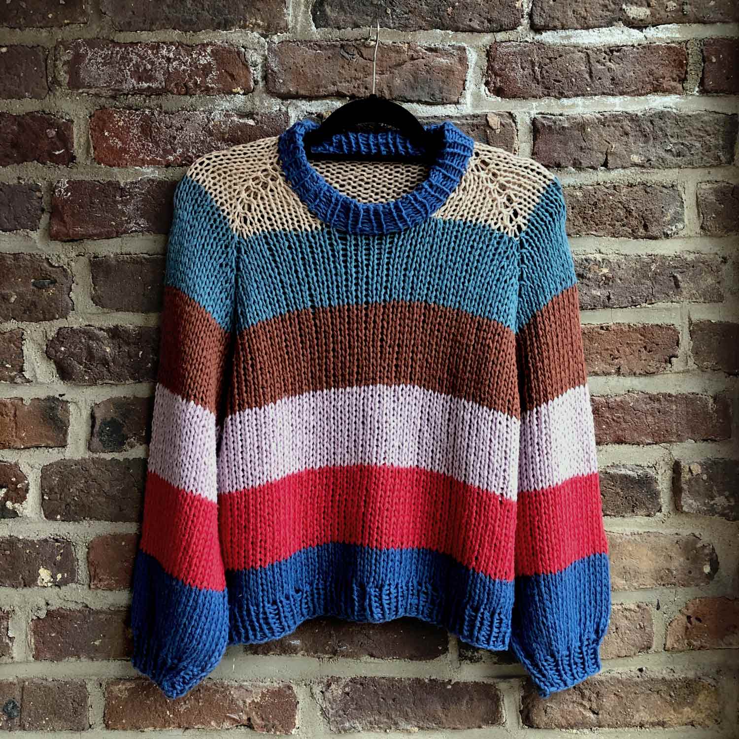 STRICKANLEITUNG | PULLOVER TOPSY TURVY RAINBOW