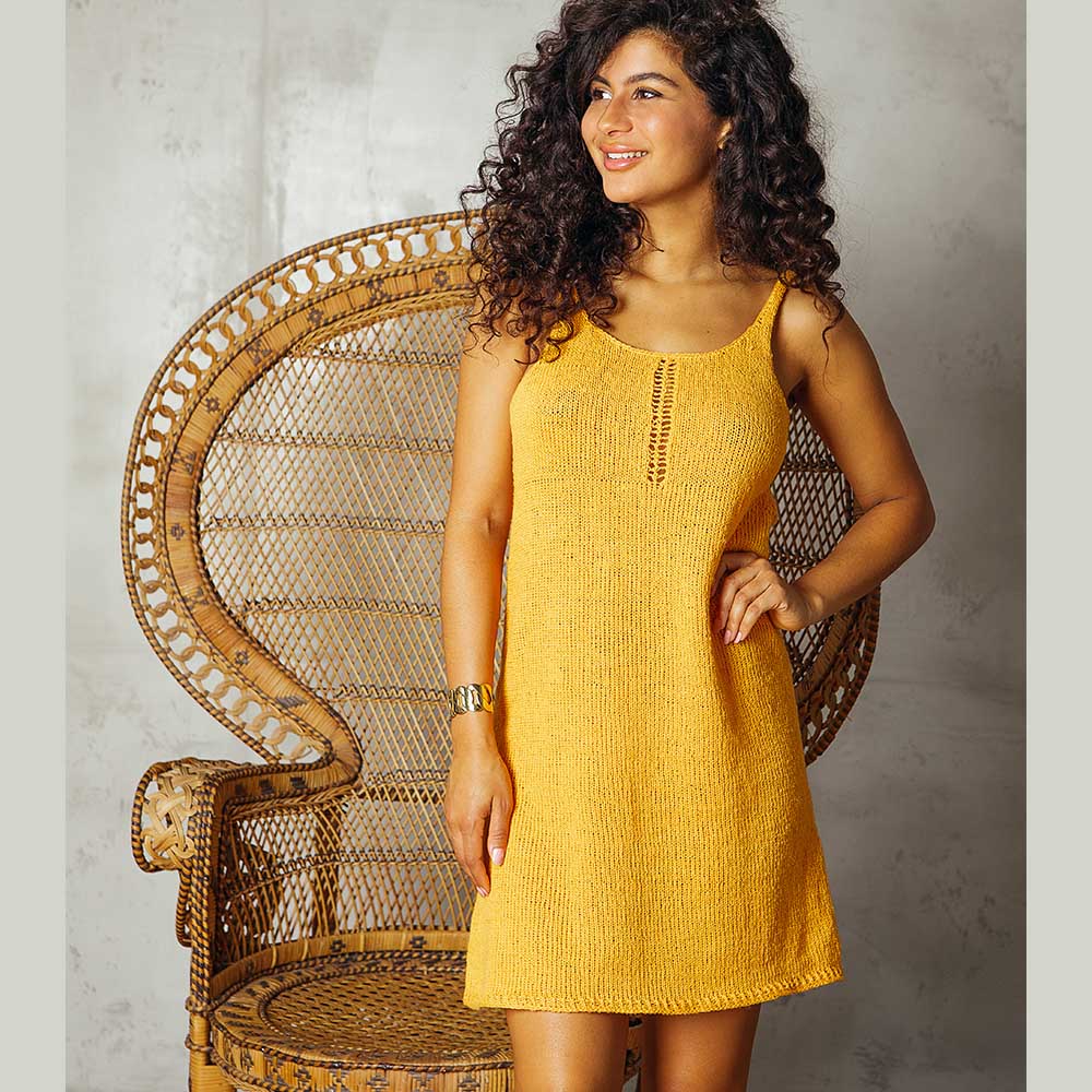 STRICKANLEITUNG Kleid Inara | Elegantes Sommerkleid | Vegan