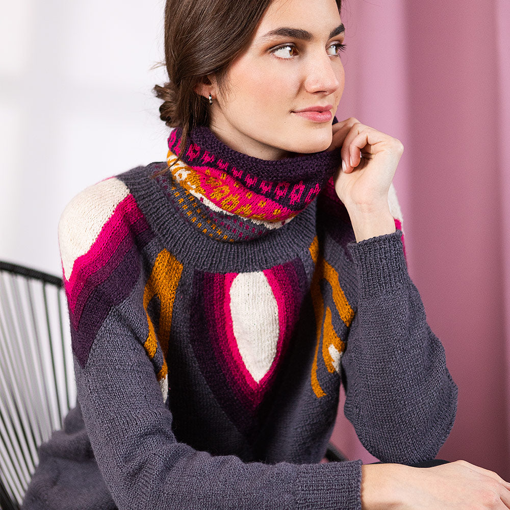 STRICKANLEITUNG | COWL ORCHIDEJA