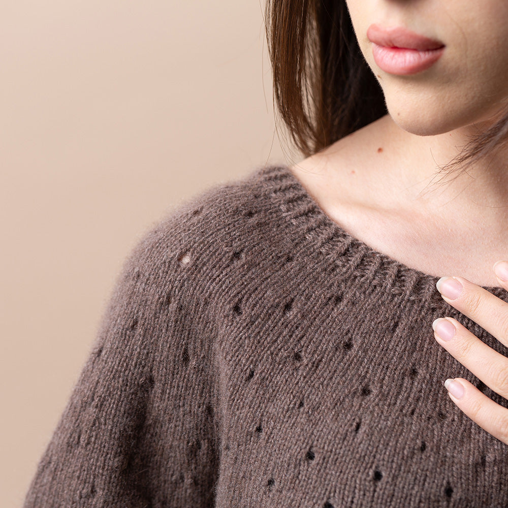 MODÈLE Shirt Ajour Stitch | T-shirt à Motif Ajour | T-shirt pour Femme | Pascuali