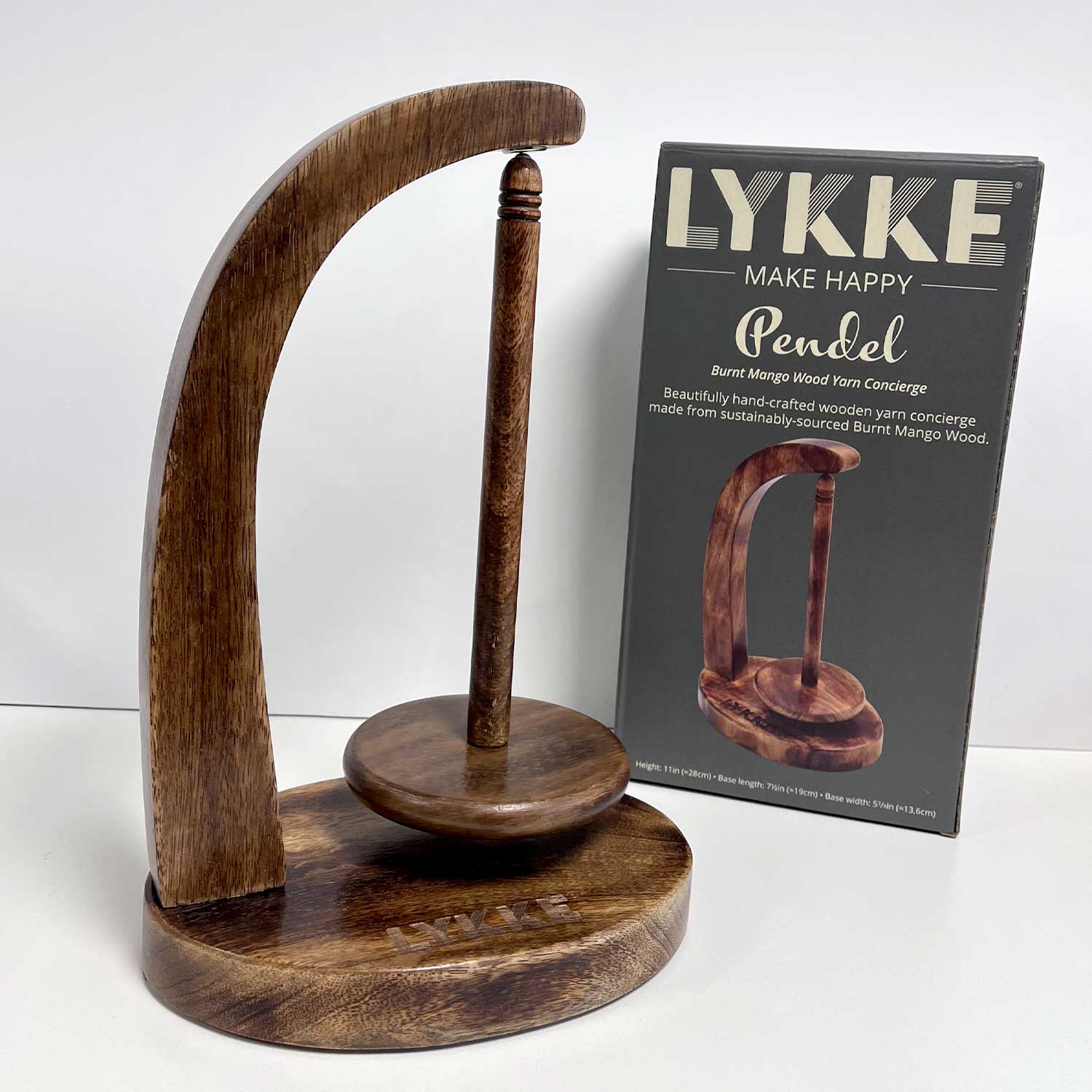 BOBINADOR DE LANA DE MADERA DE MANGO FLAMEADO DE LYKKE