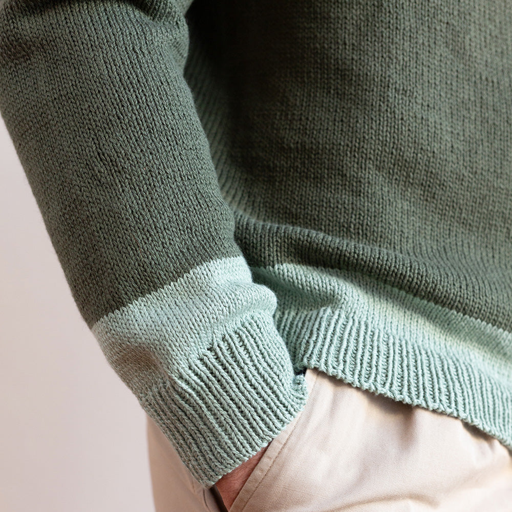 PATTERN | COLOR DIPPED PULLOVER