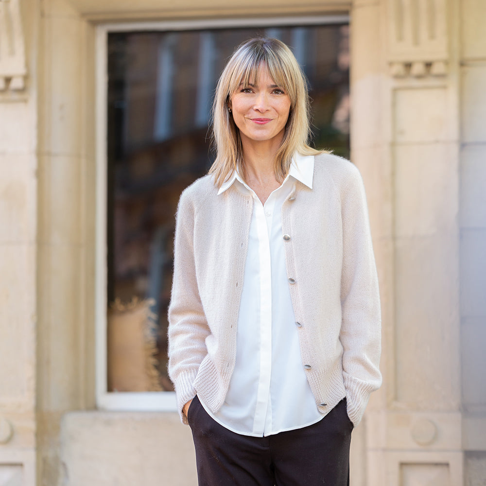 MODÈLE | VELVET LINE CARDIGAN