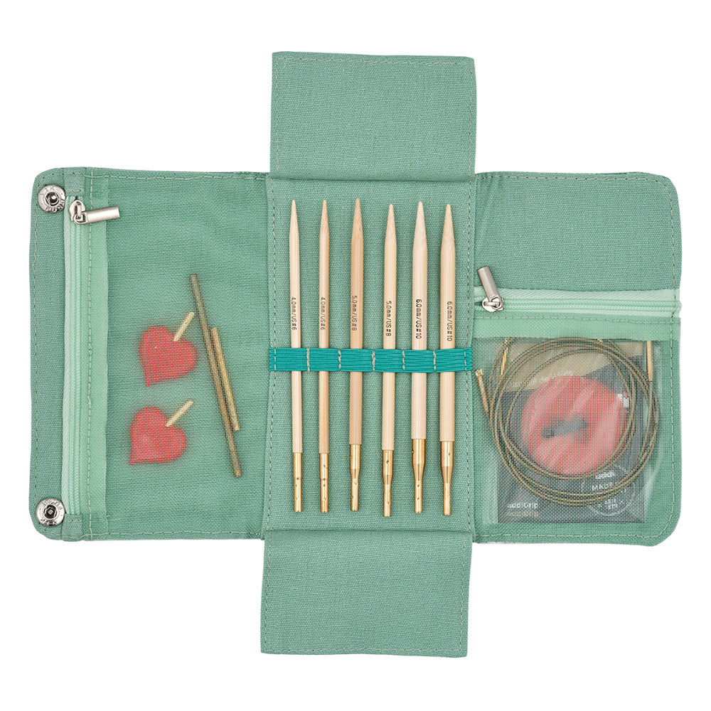 addiClick Nature Bamboo Long Starter Set – 60 y 80 cm (4,0 / 5,0 / 6,0 mm)