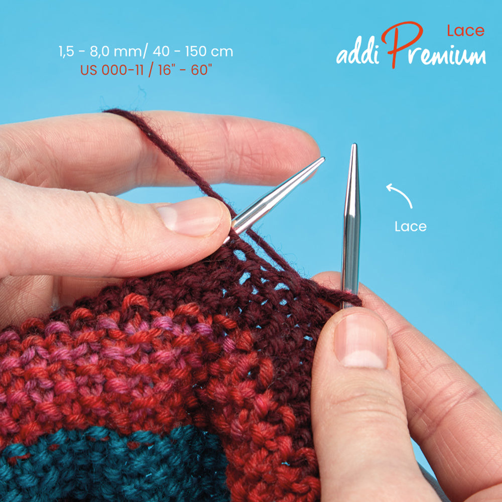 addiPremium Lace Circular Needle – single (1.5–8 mm)