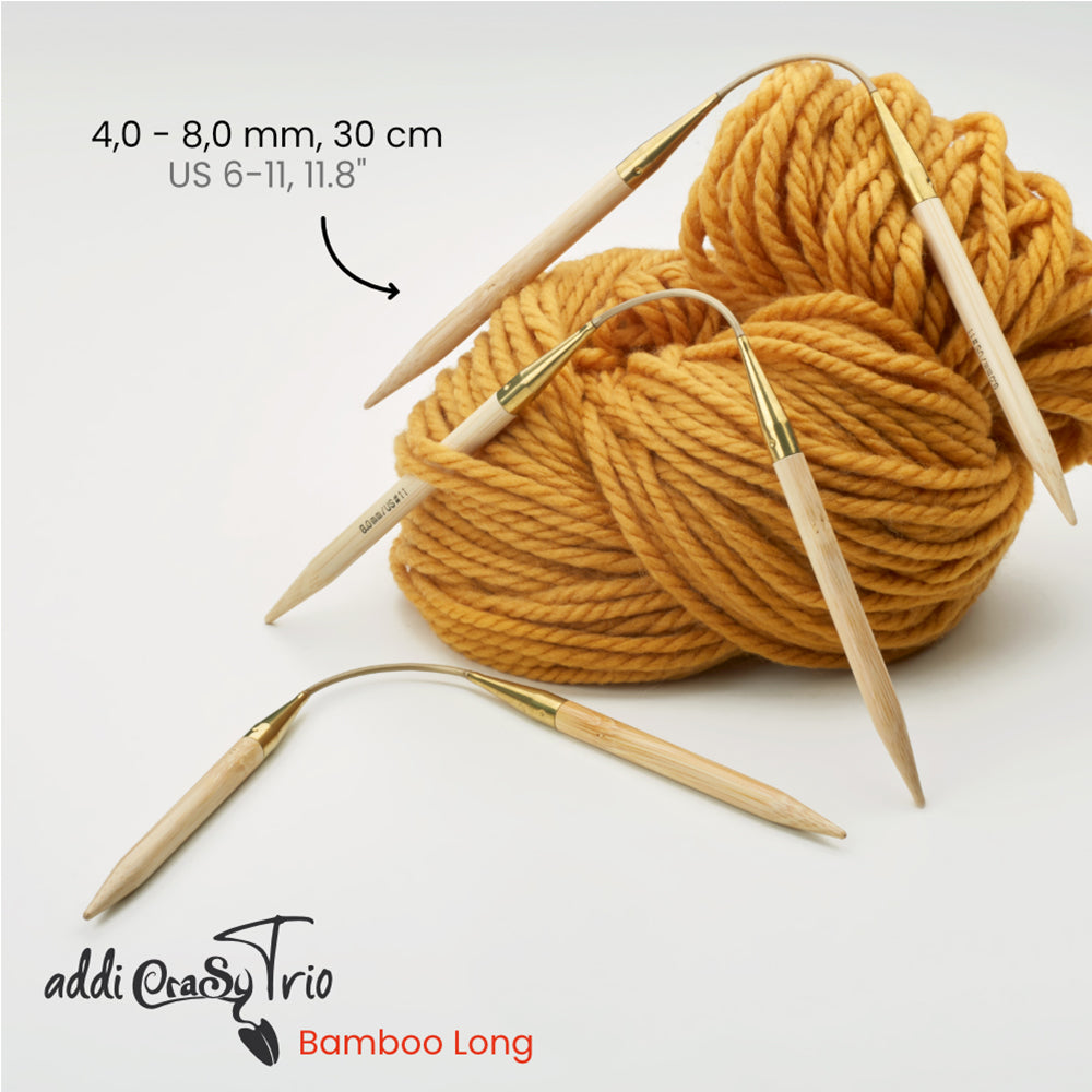 addiCraSyTrio Bamboo Long – unité 30 cm (4–8 mm)