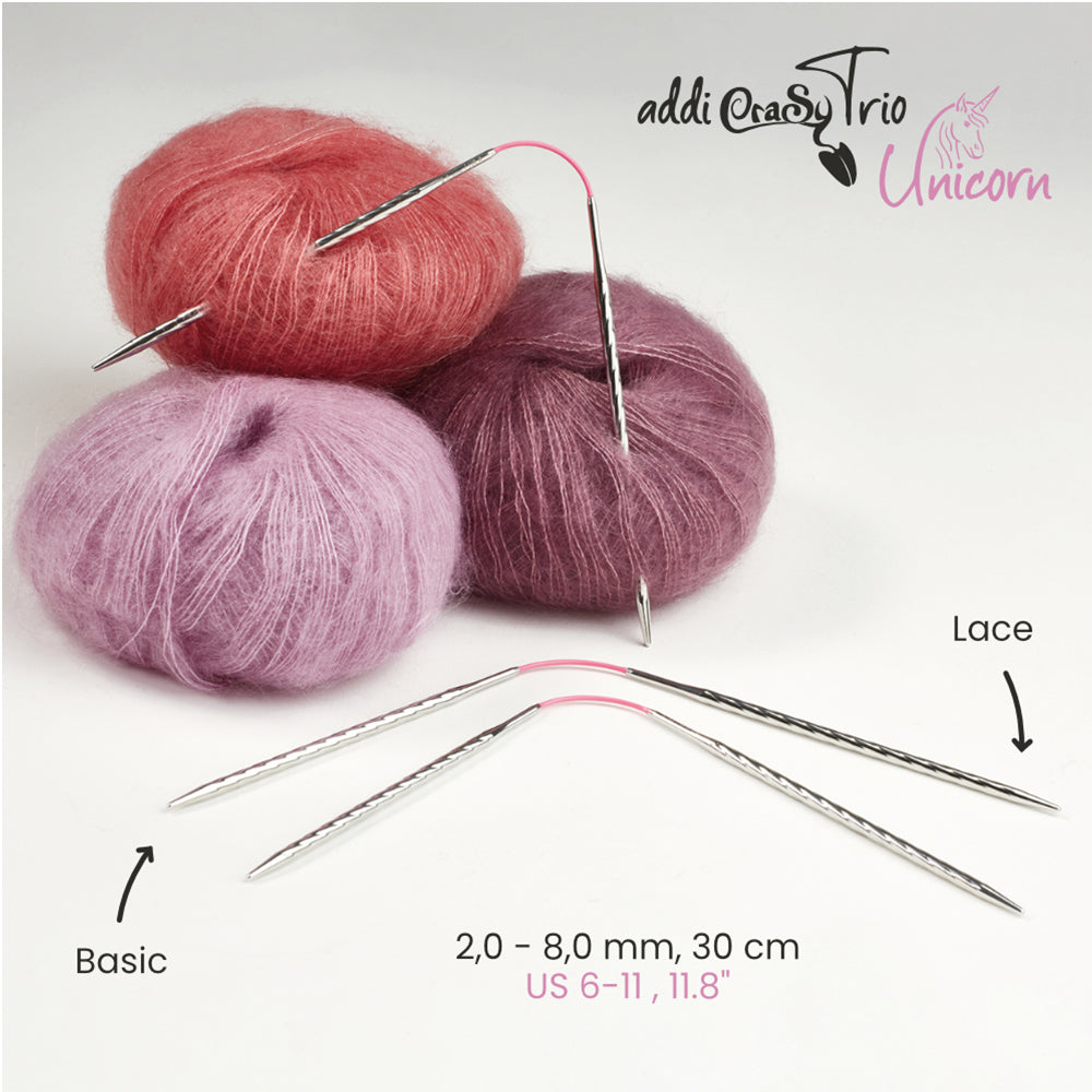addiCraSyTrio Unicorn Long - einzeln 30 cm (2 - 5 mm)