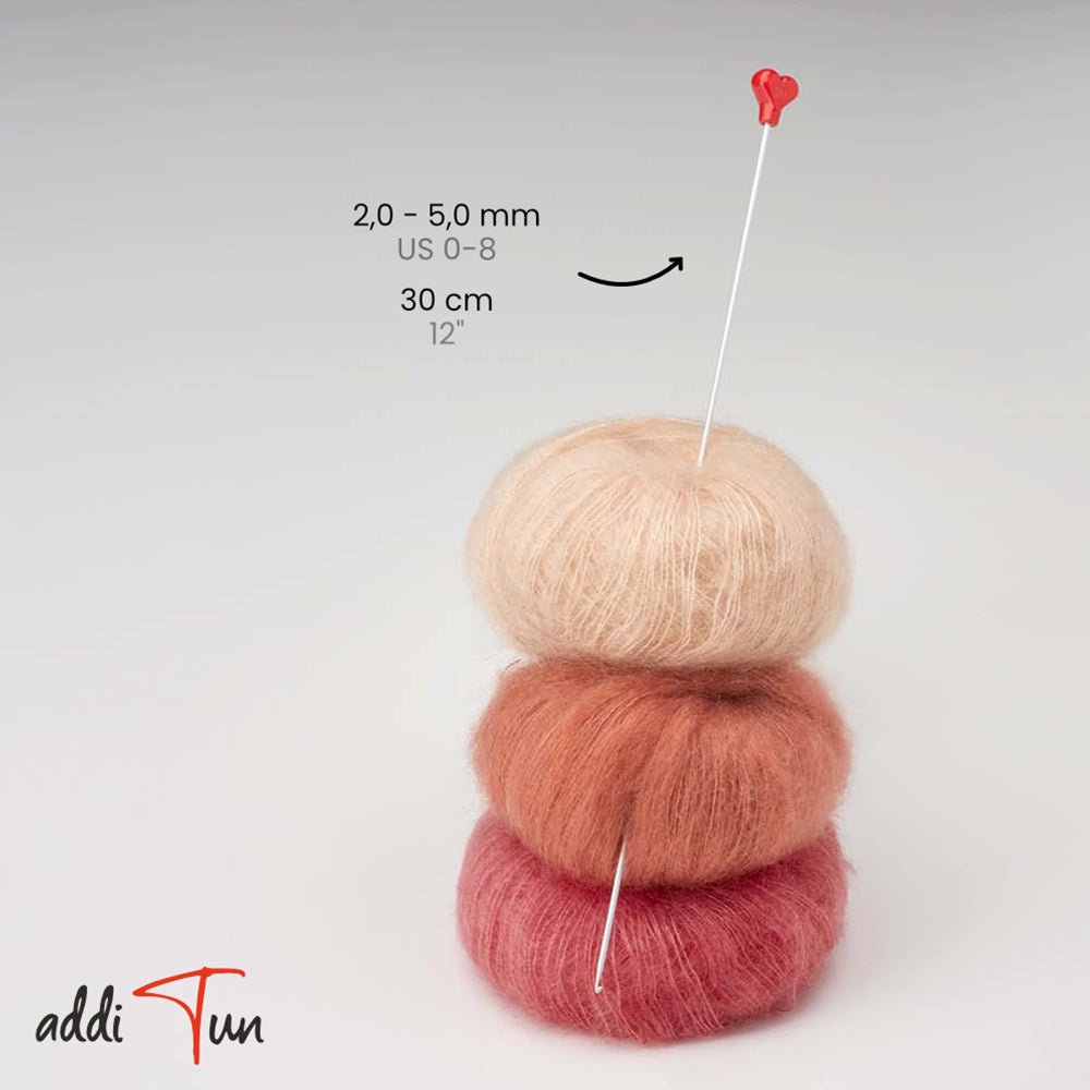 addiTun Tunesische Häkelnadel - einzeln (2 - 5 mm)