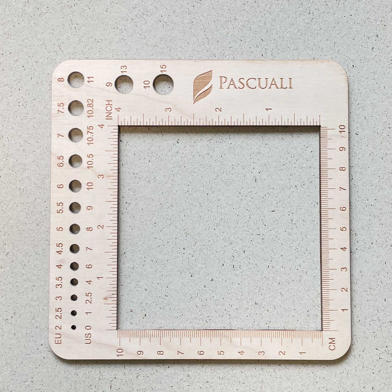 WOODEN GAUGE RULER | Stitch Counter | Knitting Tools | Pascuali