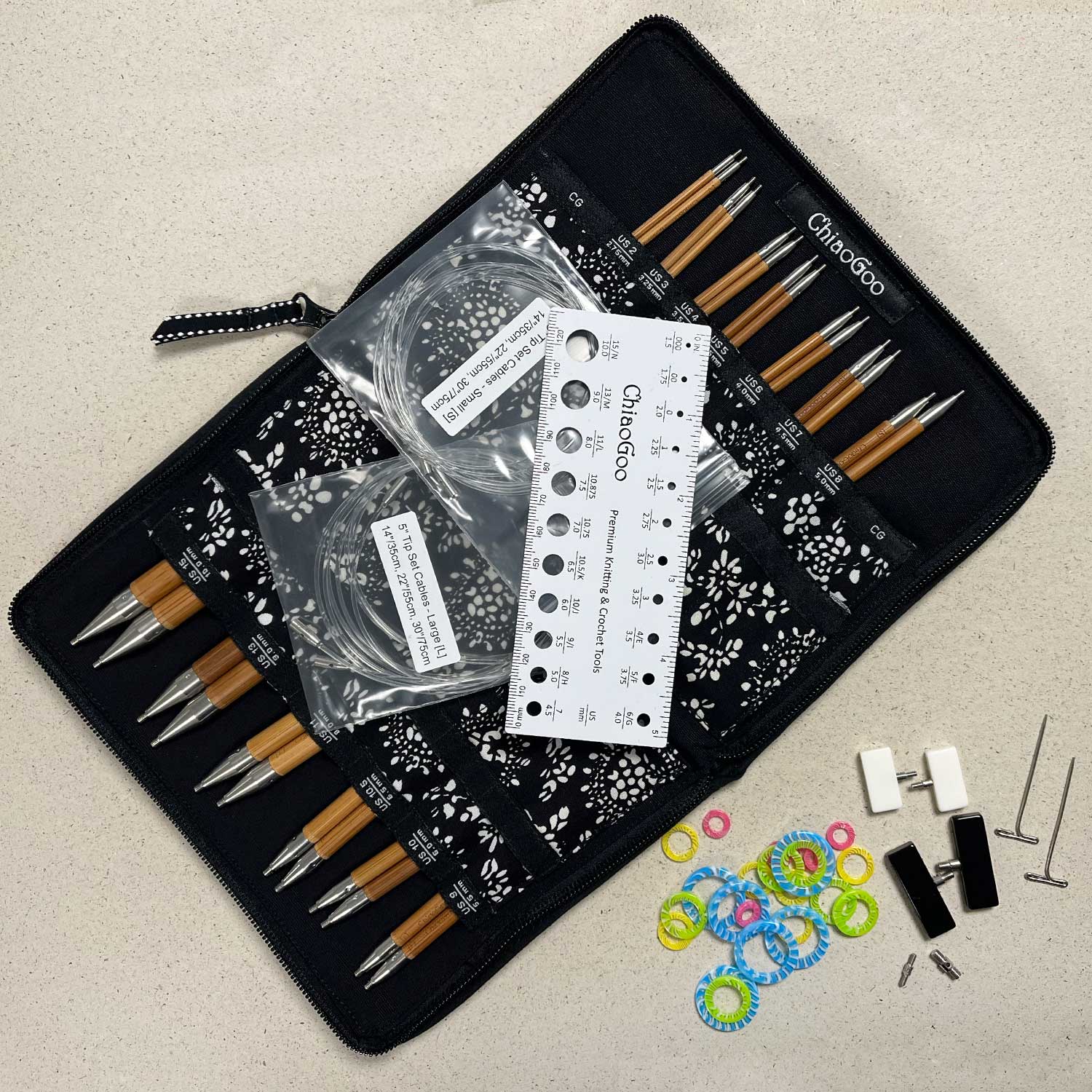 ChiaoGoo Spin Complete Set Circular Knitting Needle Set