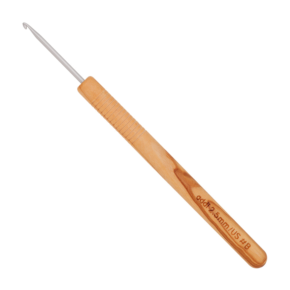 addiNature Olive Wood Aguja de Ganchillo – 15 y 17,5 cm (2–8 mm)
