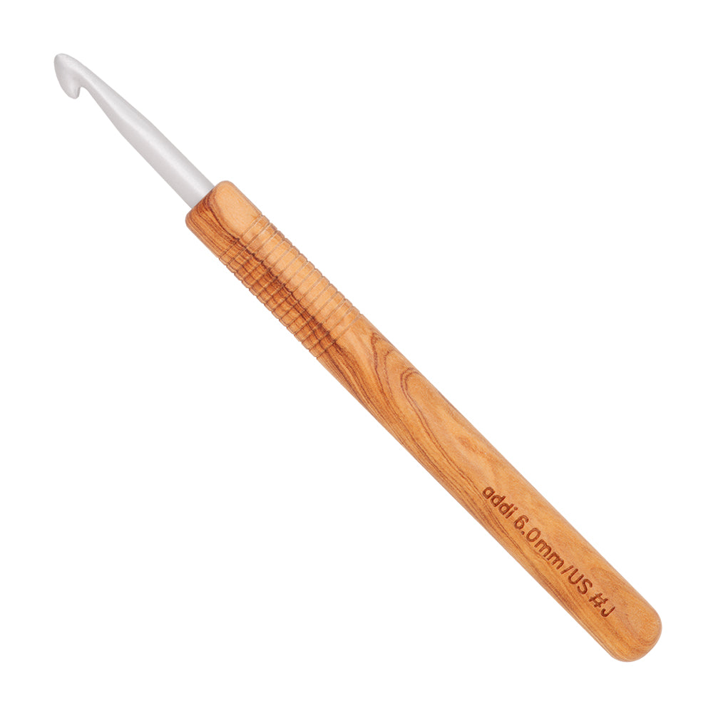 addiNature Olive Wood Aguja de Ganchillo – 15 y 17,5 cm (2–8 mm)