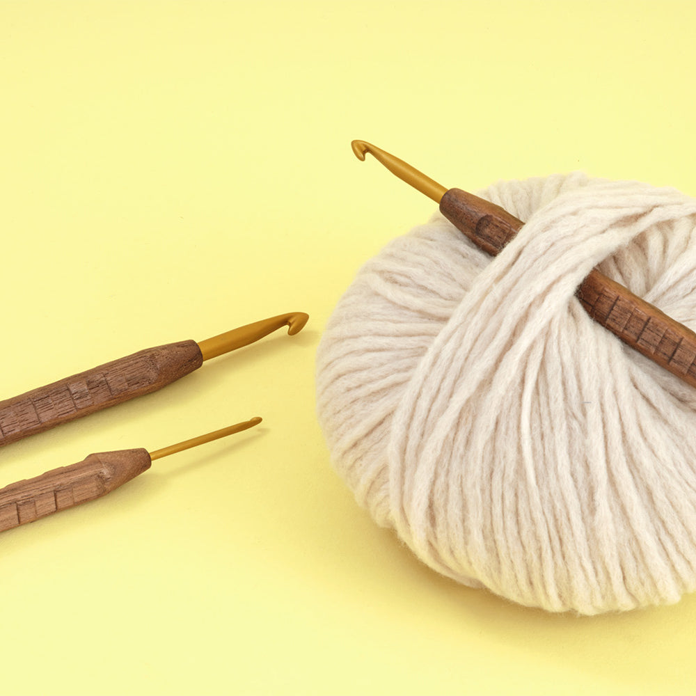 addiNature Walnut Gold Häkelnadel - 16 cm (2 - 6 mm)