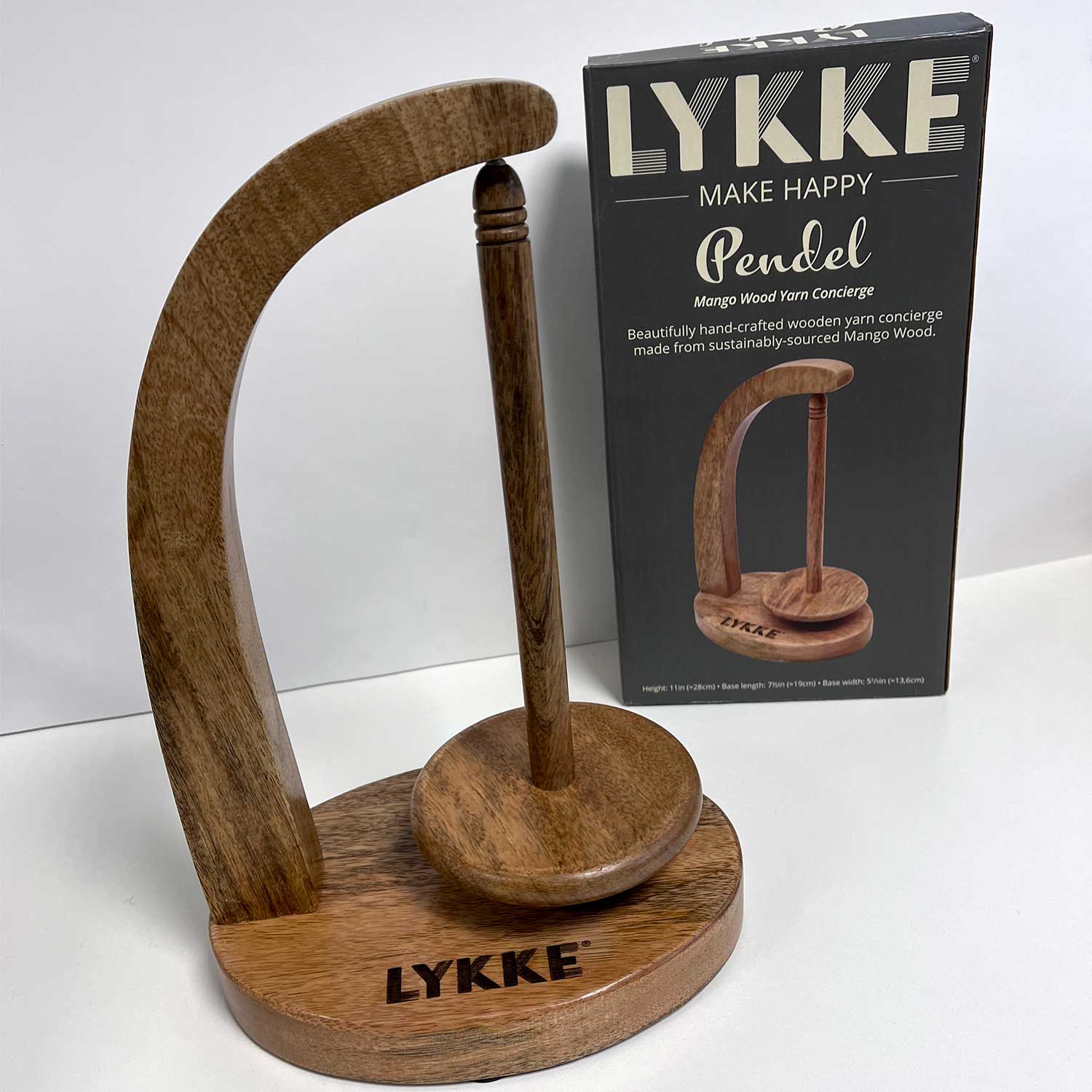 YARN DISPENSER MADE OF MANGO WOOD BY LYKKE
