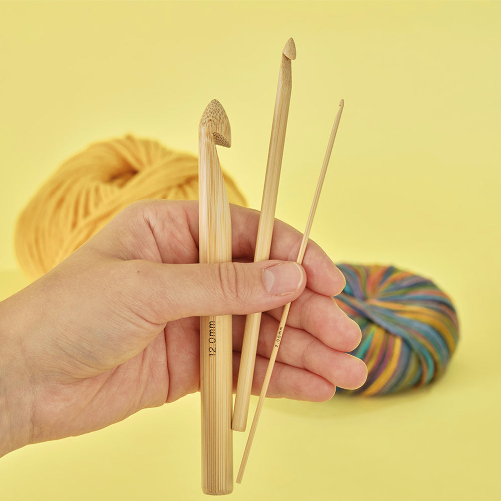 addiNature Bamboo Wollhäkelnadel - einzeln (2 - 8 mm)
